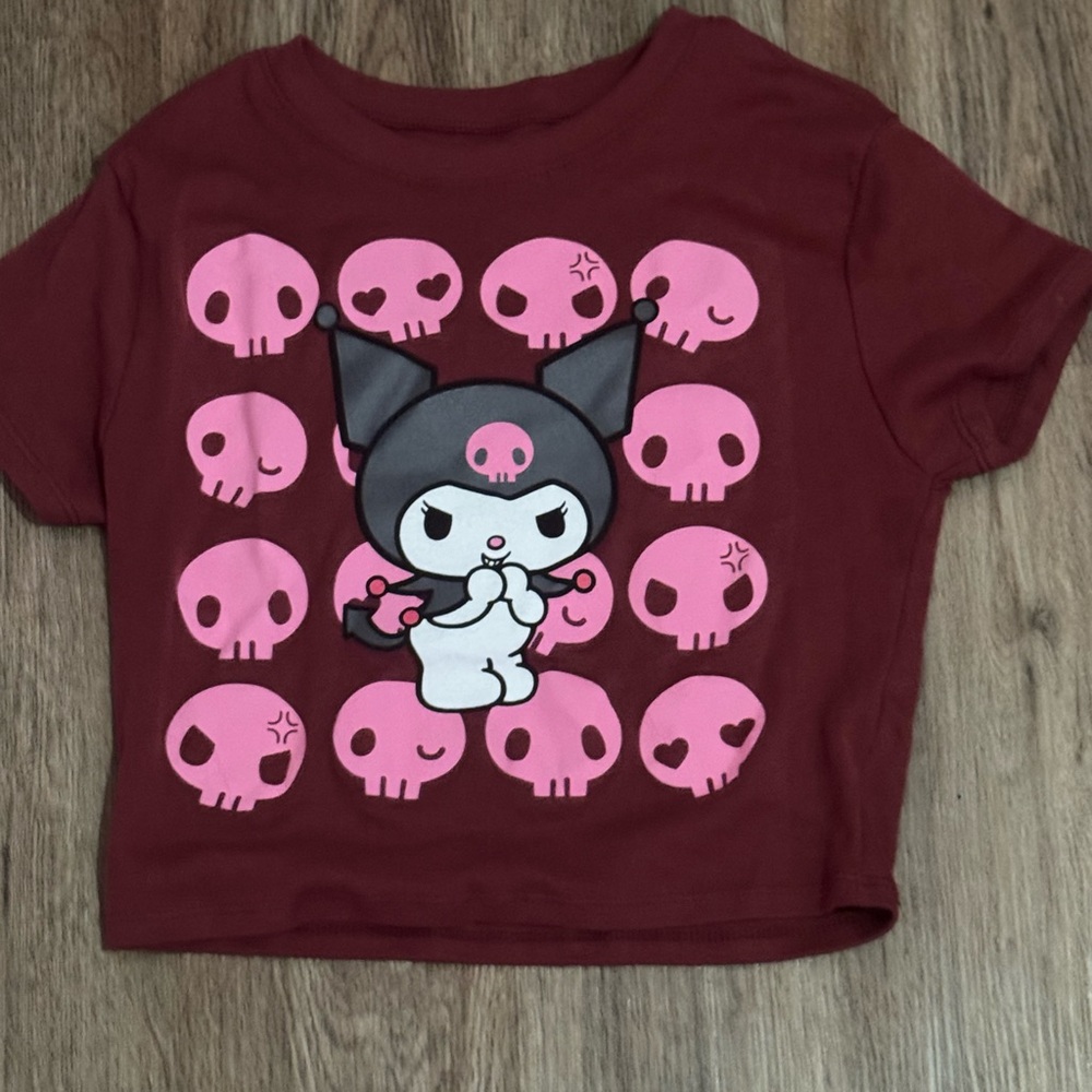 Kids T-Shirt - Maroon and Pink